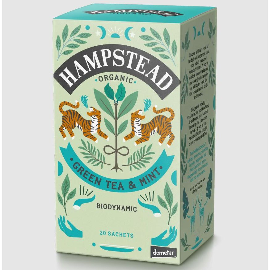 HAMPSTEAD TEA: Organic Mint Green Tea, 20 bg - #tag1# - #tag2#