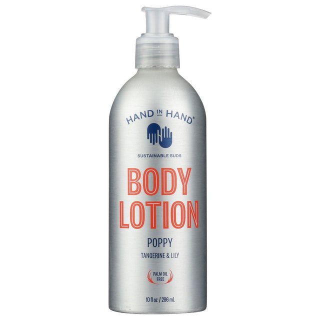 HAND IN HAND: Lotion Body Poppy, 10 oz - #tag1# - #tag2#