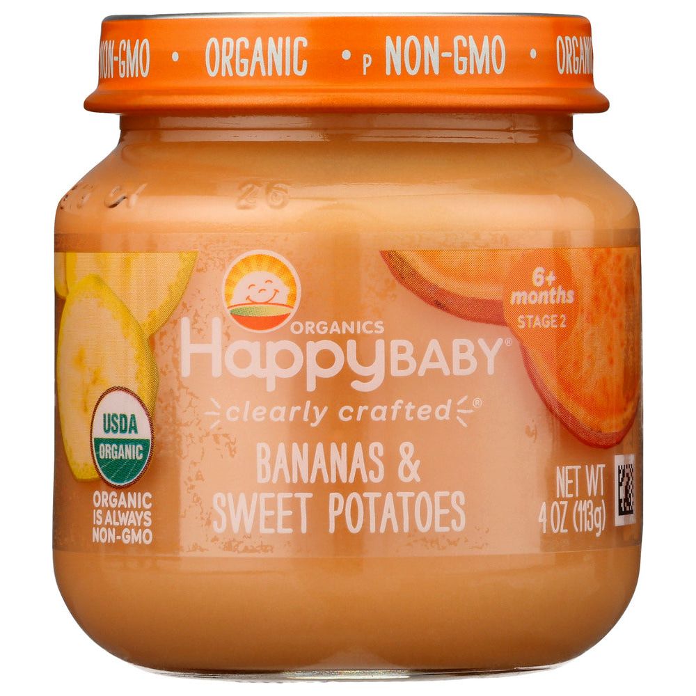 HAPPY BABY: Stage 2 Bananas and Sweet Potatoes, 4 oz - #tag1# - #tag2#