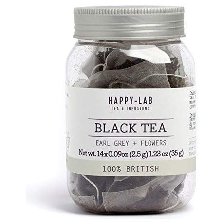 HAPPY LAB: Tea Black Earl Gray Flwrs, 1.23 oz - #tag1# - #tag2#