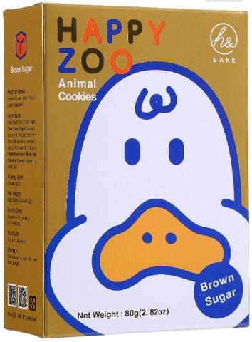 HAPPY ZOO: Animal Cookies Brown Sugar, 2.82 oz - #tag1# - #tag2#