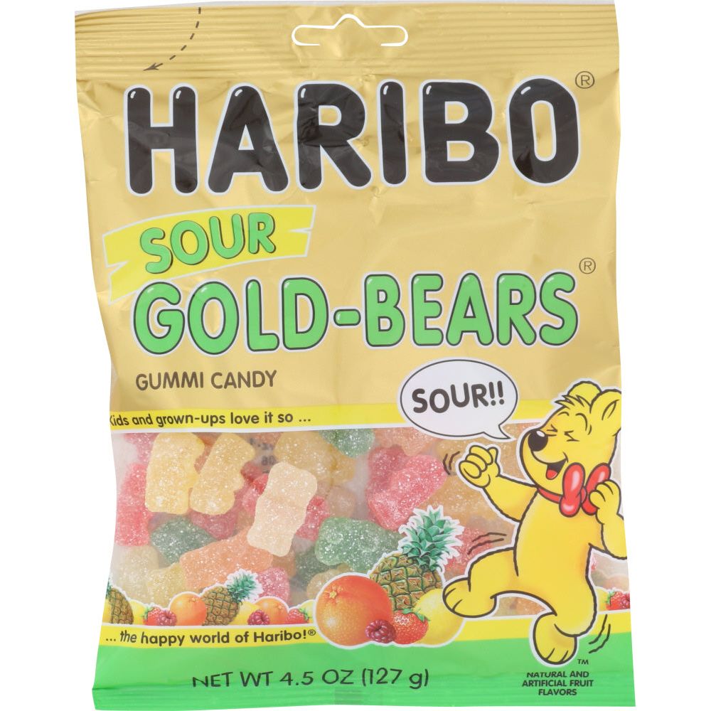 HARIBO: Sour Gummy Candy Goldbears, 4.5 oz - #tag1# - #tag2#