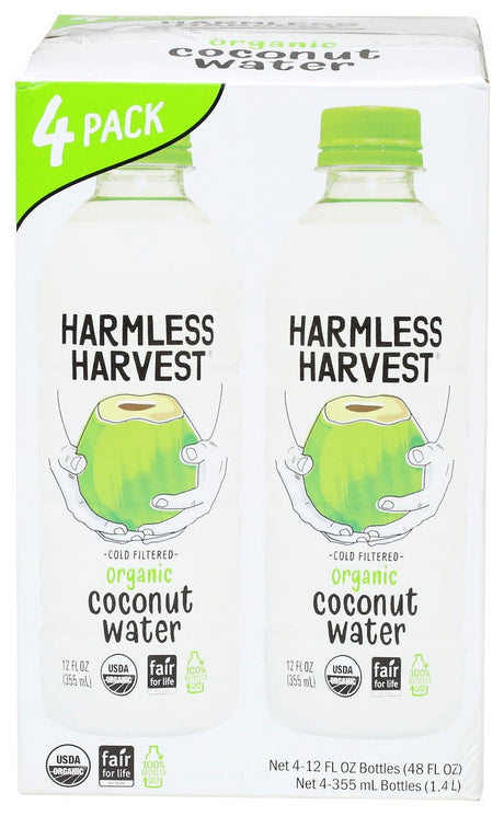 HARMLESS HARVEST: Coconut Water 12Oz-4Pk, 48 oz - #tag1# - #tag2#