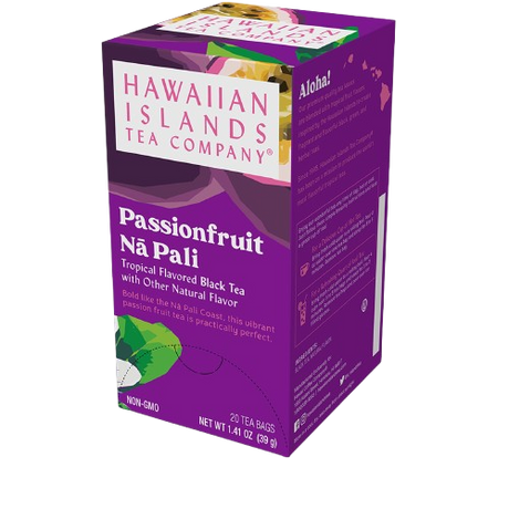 HAWAIIAN ISLANDS TEA COMPANY: Passion Fruit Na Pali Black Tea, 20 pk - Sunshine Co Op. - #tag1# - #tag2# - #tag3# - #tag4#
