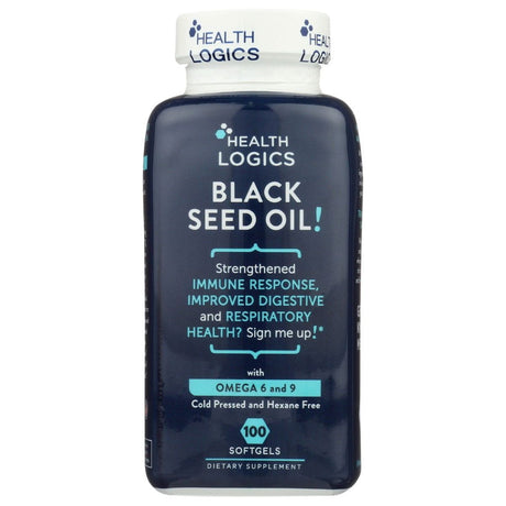 HEALTH LOGICS: Black Cumin Seed Oil, 100 sg - Sunshine Co Op. - #tag1# - #tag2# - #tag3# - #tag4#