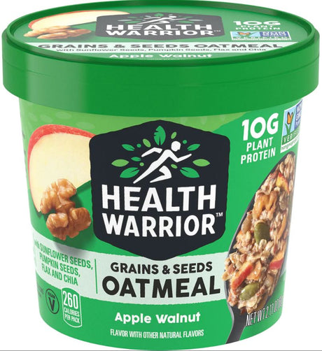 HEALTH WARRIOR: Oatmeal Apple Walnut Cup, 2.11 oz - #tag1# - #tag2#