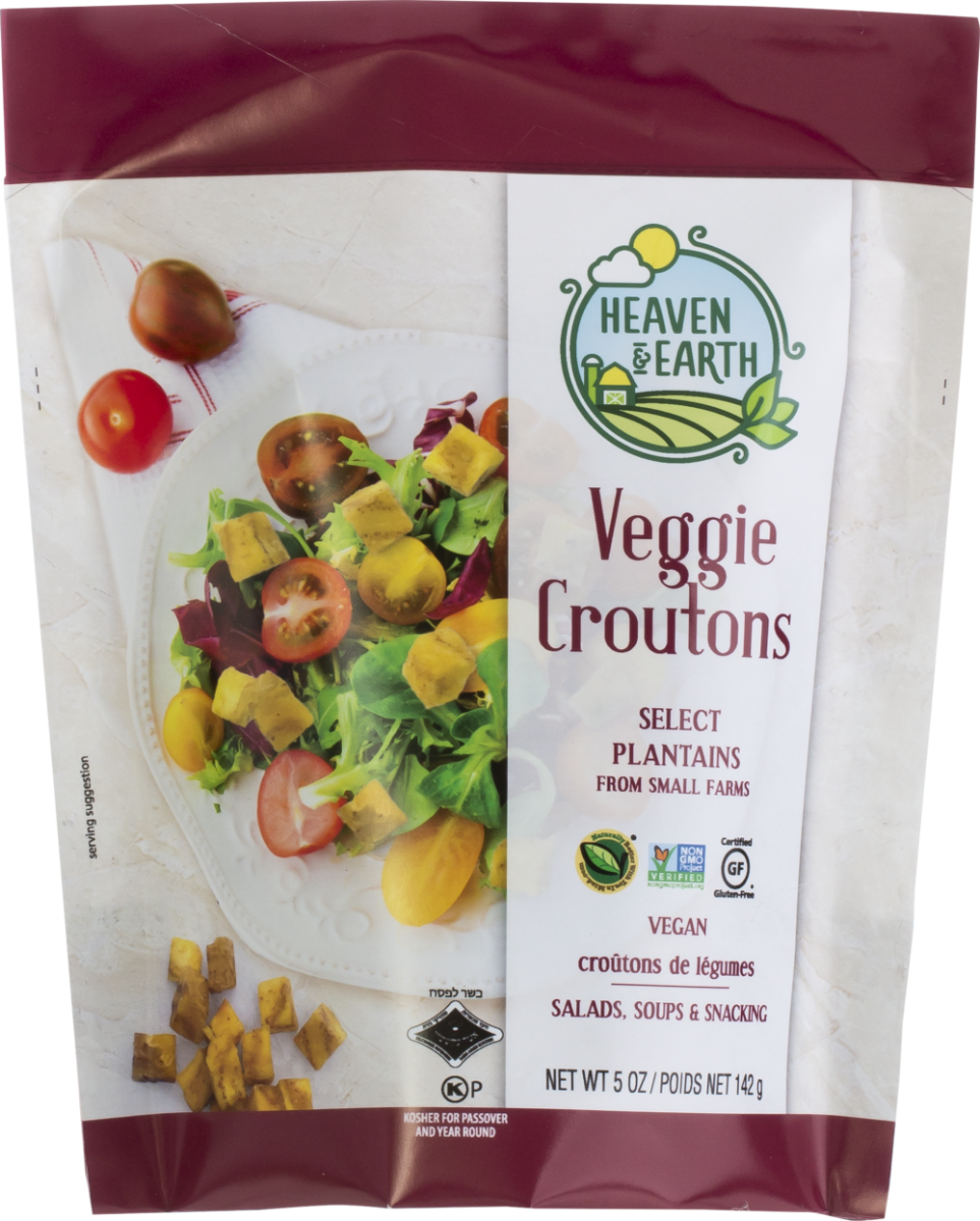 HEAVEN AND EARTH: Veggie Croutons, 5 oz - #tag1# - #tag2#