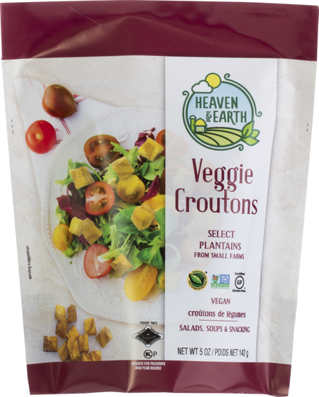 HEAVEN AND EARTH: Veggie Croutons, 5 oz - #tag1# - #tag2#