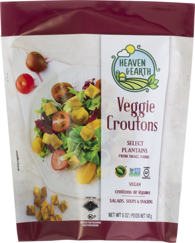 HEAVEN AND EARTH: Veggie Croutons, 5 oz - #tag1# - #tag2#