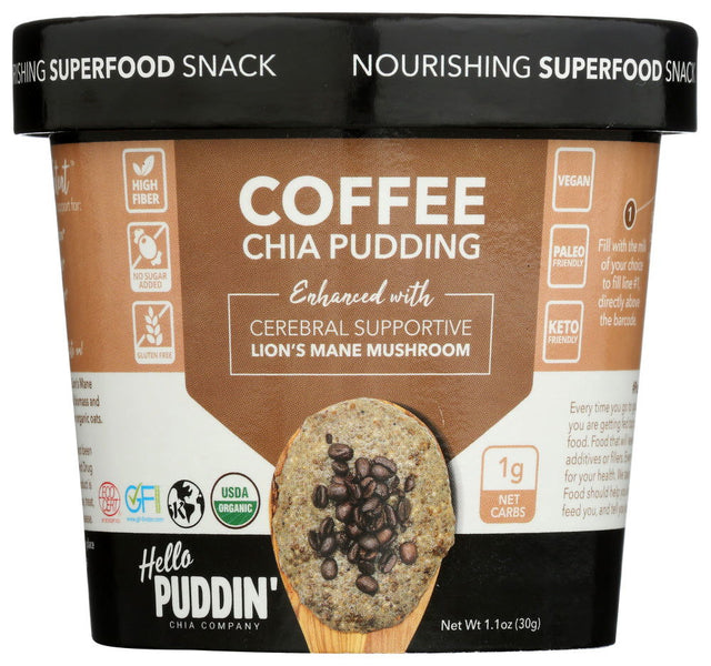 HELLO PUDDIN: Pudding Chia Coffe Lionsm, 1.1 oz - #tag1# - #tag2#