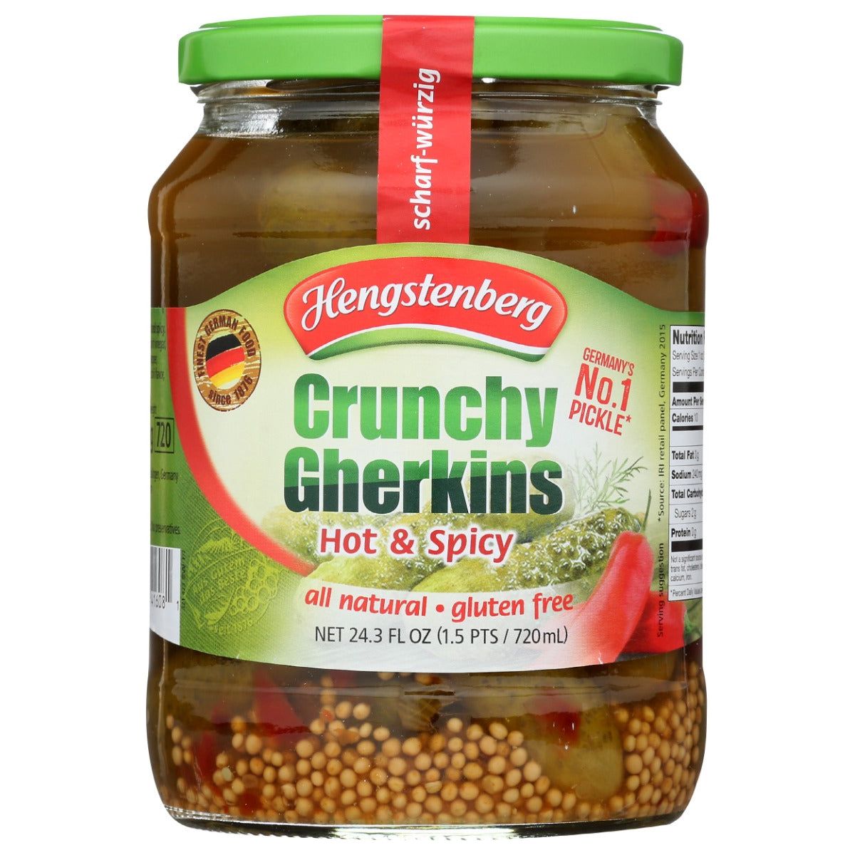 HENGSTENBERG: Gherkins Hot And Spicy, 24.3 oz - #tag1# - #tag2#
