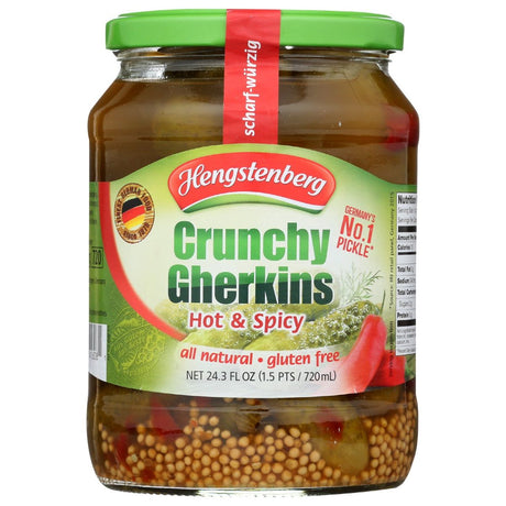 HENGSTENBERG: Gherkins Hot And Spicy, 24.3 oz - #tag1# - #tag2#