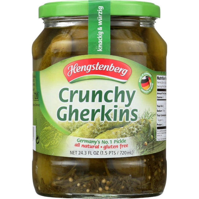 HENGSTENBERG: Knax Crunchy Gherkins, 24.3 oz - Sunshine Co Op. - #tag1# - #tag2# - #tag3# - #tag4#
