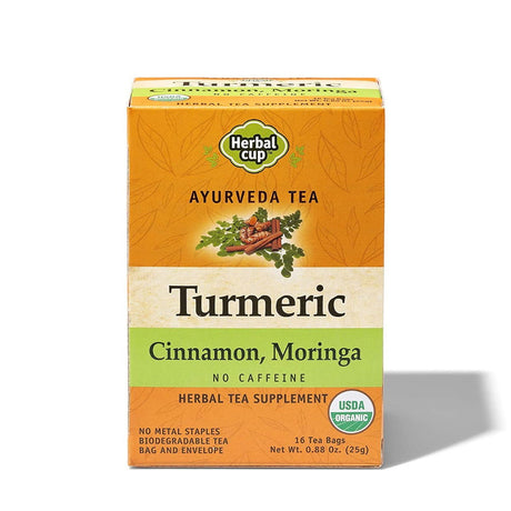HERBAL CUP: Turmeric Cinnamon Moringa Tea, 16 bg - #tag1# - #tag2#