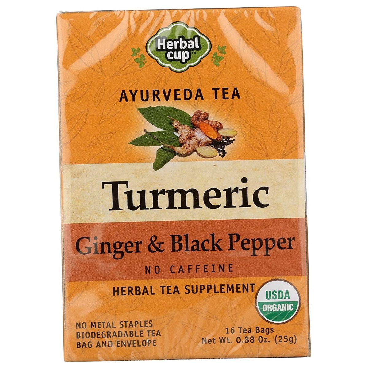HERBAL CUP: Turmeric Ginger Black Pepper Tea, 16 bg - #tag1# - #tag2#