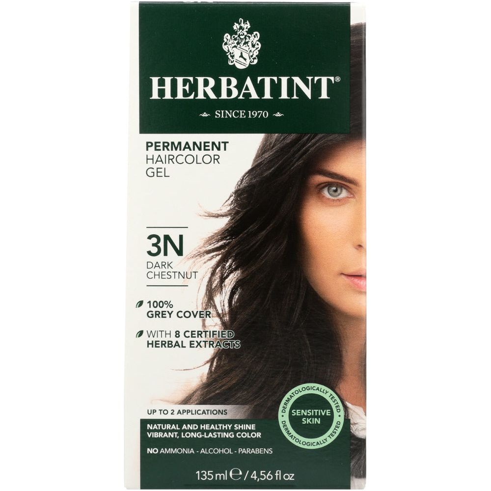 HERBATINT: Permanent Herbal Haircolor Gel 3N Dark Chestnut,  4.56 Oz - #tag1# - #tag2#