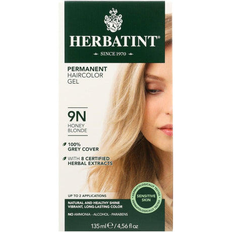 HERBATINT: Permanent Herbal Haircolor Gel 9N Honey Blonde, 4.6 Oz - #tag1# - #tag2#