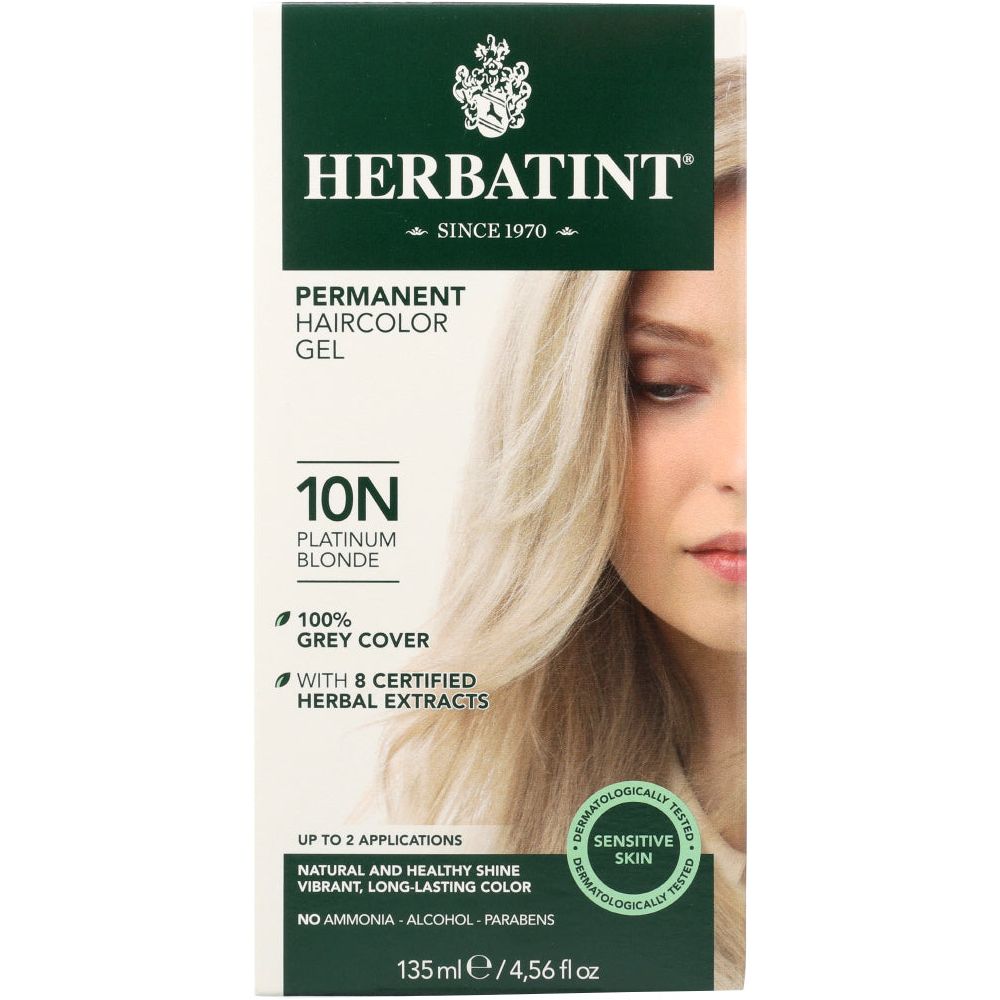 HERBATINT: Permanent Herbal Haircolour Gel 10N Platinum Blonde, 4 oz - #tag1# - #tag2#