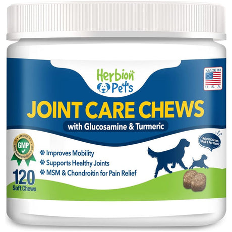 HERBION NATURALS: Tablet Pet Joint Care Chw, 120 tb - #tag1# - #tag2#