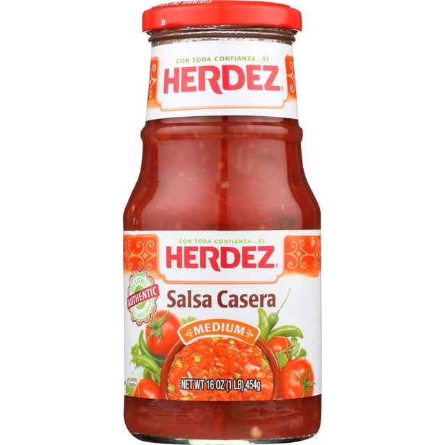 HERDEZ: Casera Medium Salsa, 16 oz - #tag1# - #tag2#