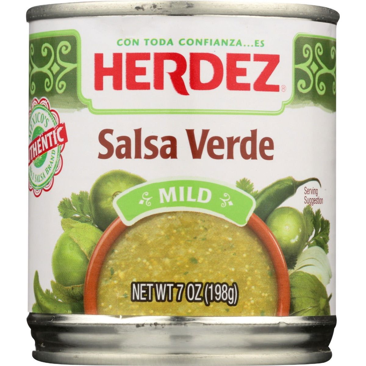 HERDEZ: Salsa Verde Mild, 7 oz - Sunshine Co Op. - #tag1# - #tag2# - #tag3# - #tag4#