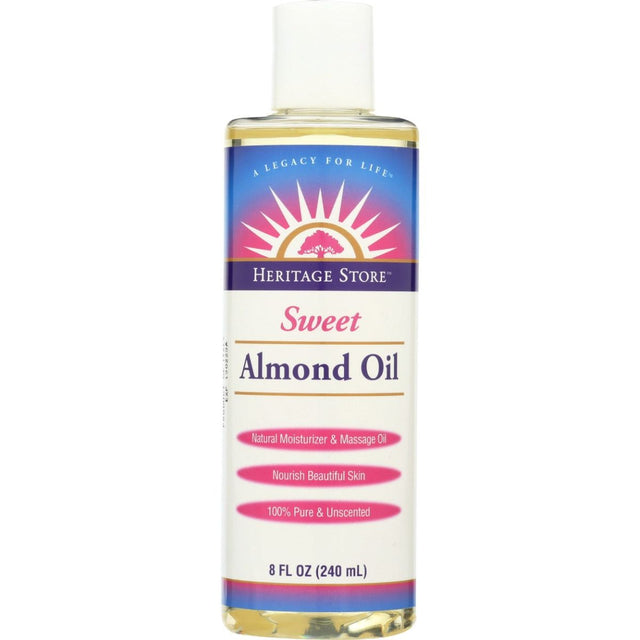 HERITAGE: Sweet Almond Oil, 8 oz - #tag1# - #tag2#