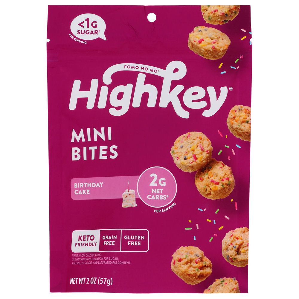 HIGH KEY SNACKS: Soft Baked Mini Treats Birthday Cake, 2 oz - #tag1# - #tag2#