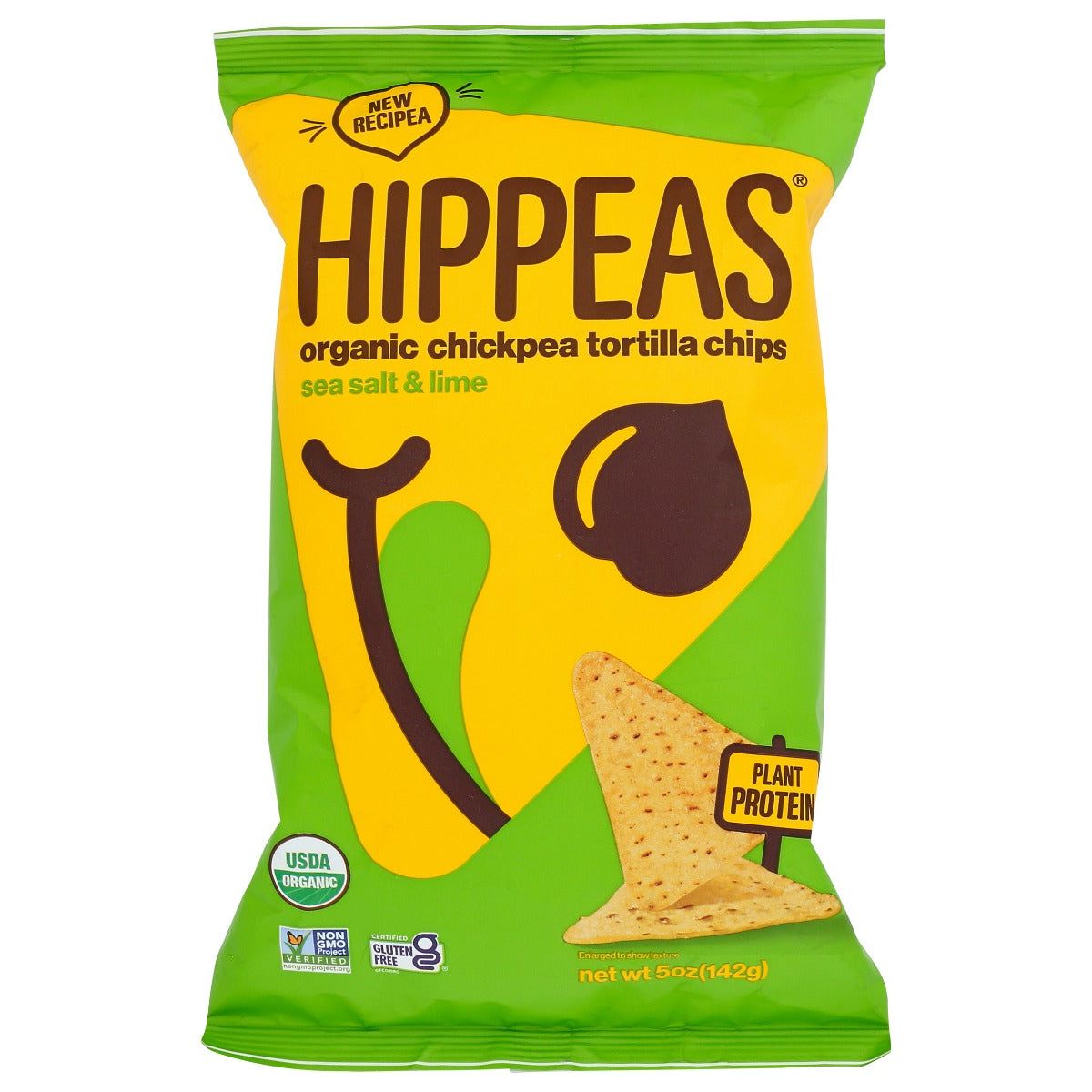 HIPPEAS: Sea Salt Lime Organic Chickpea Tortilla Chips, 5 oz - #tag1# - #tag2#