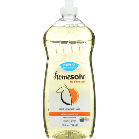 HOMESOLV: Natural Liquid Dish Soap Valencia Orange, 25 oz - #tag1# - #tag2#