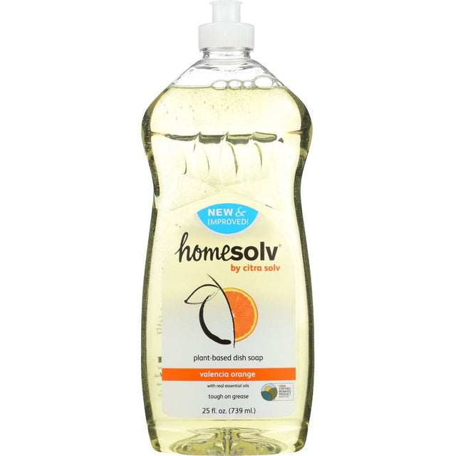 HOMESOLV: Natural Liquid Dish Soap Valencia Orange, 25 oz - #tag1# - #tag2#