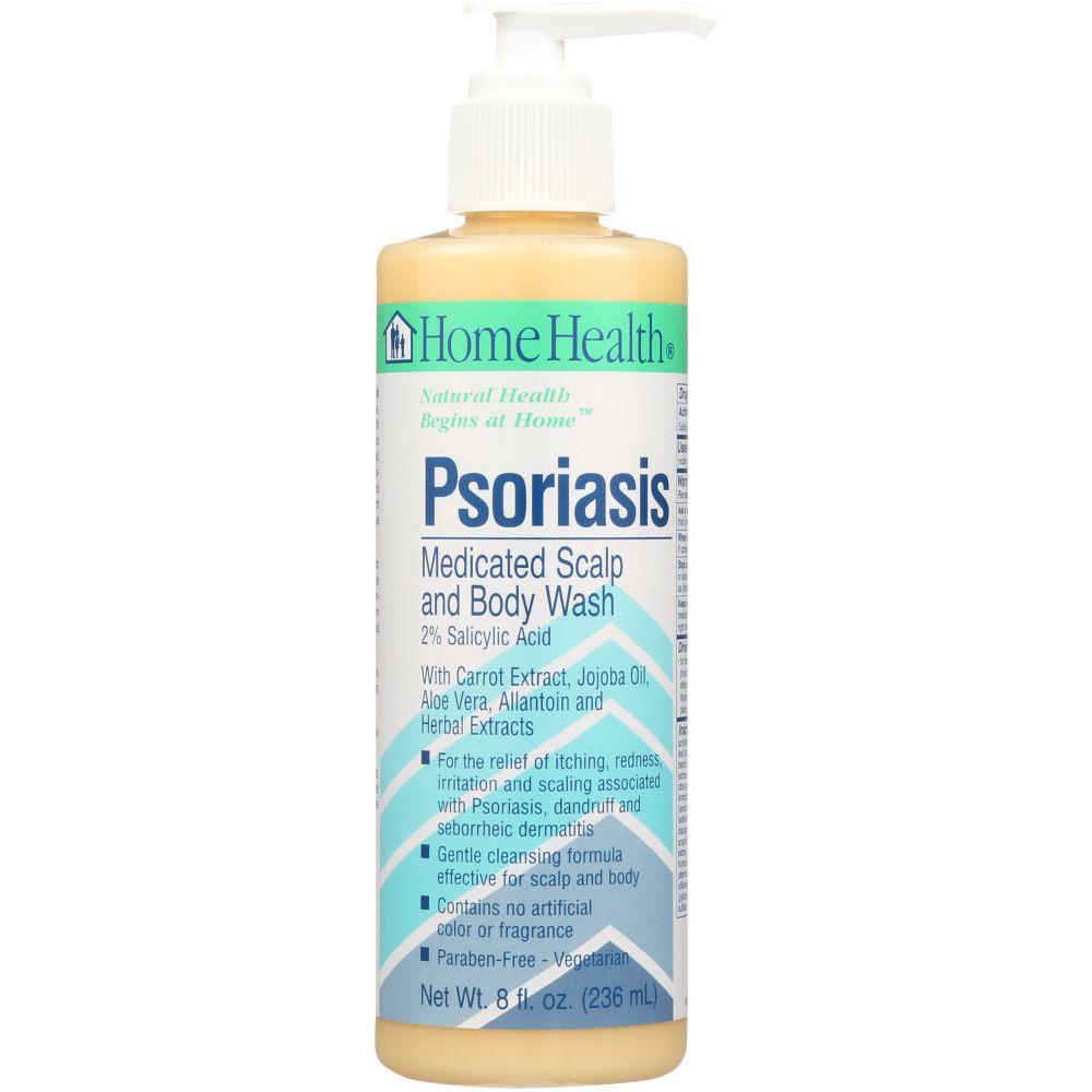 HOME HEALTH: Psoriasis Medicated Scalp and Body Wash, 8 Oz - #tag1# - #tag2#