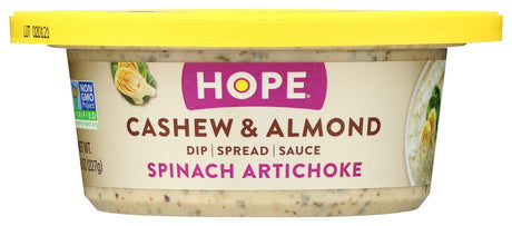 HOPE: Spinach Artichoke Cashew Almond Dip, 8 oz - #tag1# - #tag2#