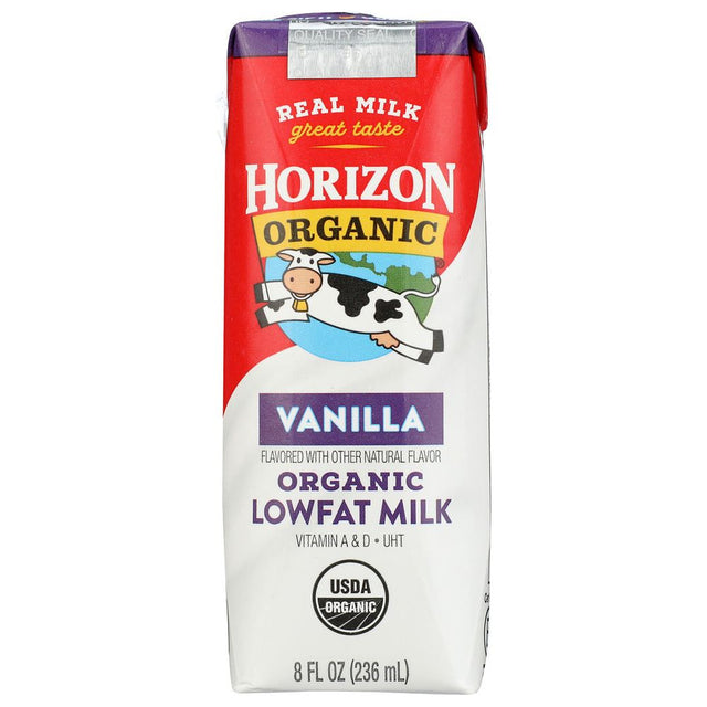 HORIZON: Organic Low Fat Vanilla Milk Box, 8 FO - #tag1# - #tag2#