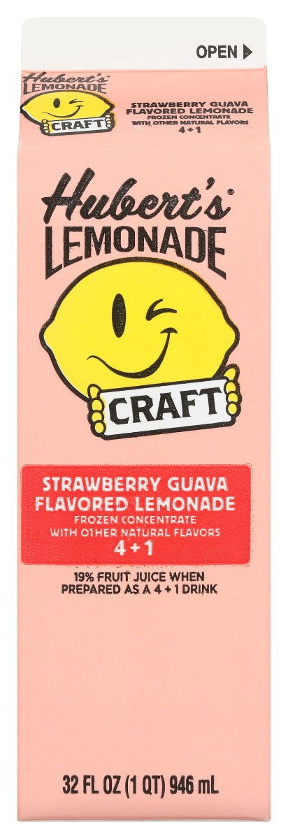 HUBERTS LEMONADE: Craft Lemonade Strawberry Guava, 32 oz - #tag1# - #tag2#