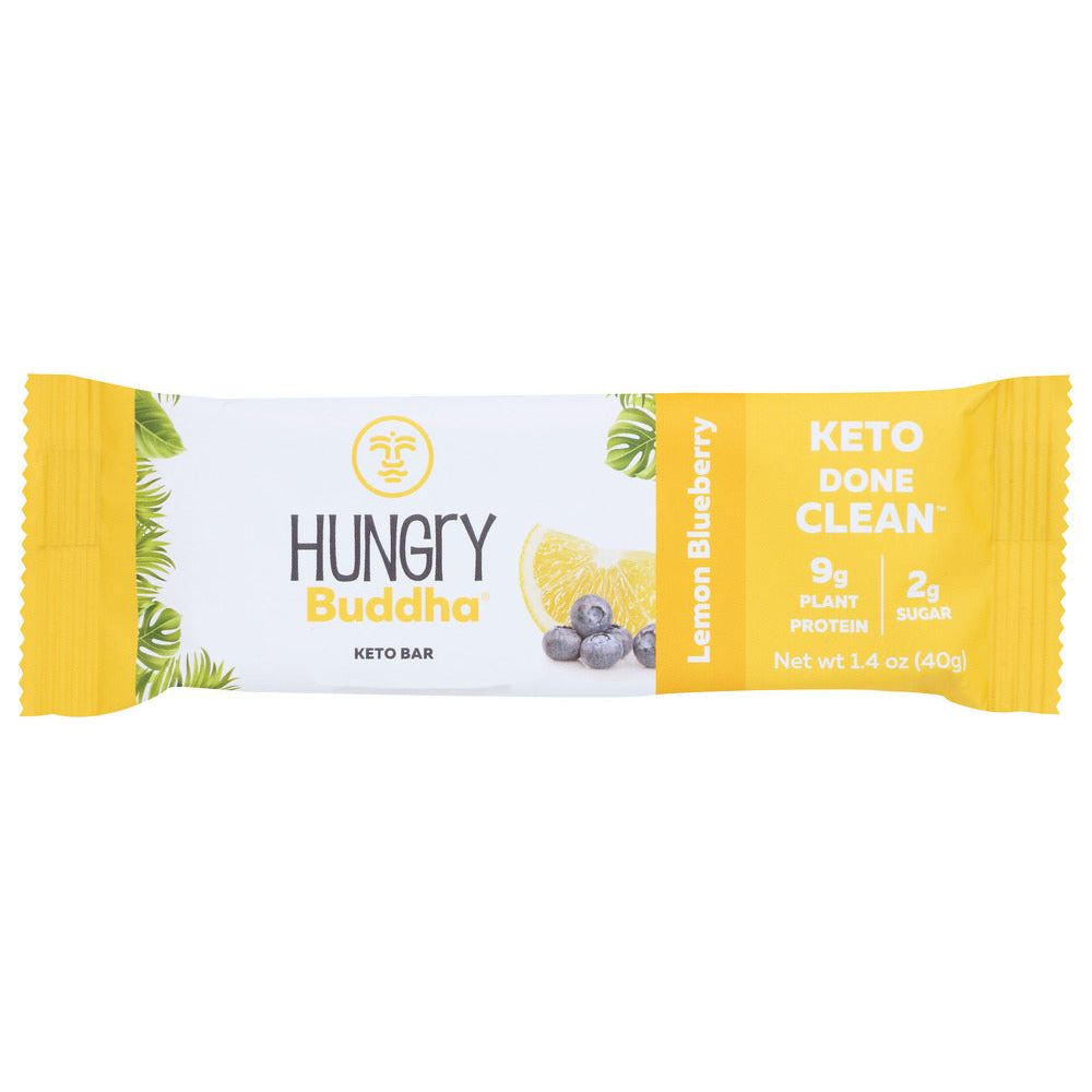 HUNGRY BUDDHA: Bar Keto Lemon Blueberry, 1.4 oz - #tag1# - #tag2#