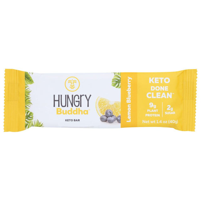 HUNGRY BUDDHA: Bar Keto Lemon Blueberry, 1.4 oz - #tag1# - #tag2#