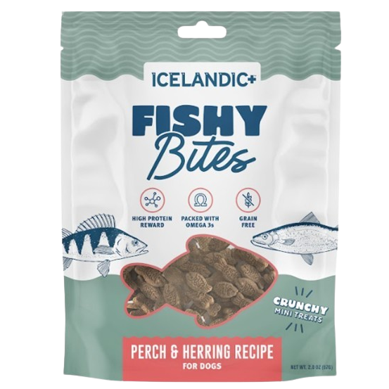 ICELANDIC PLUS: Fishy Bites Treats For Dogs, 2 oz - #tag1# - #tag2#