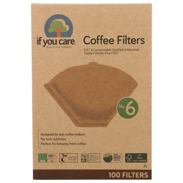 IF YOU CARE: Coffee Filter No.6, 100 PC - #tag1# - #tag2#