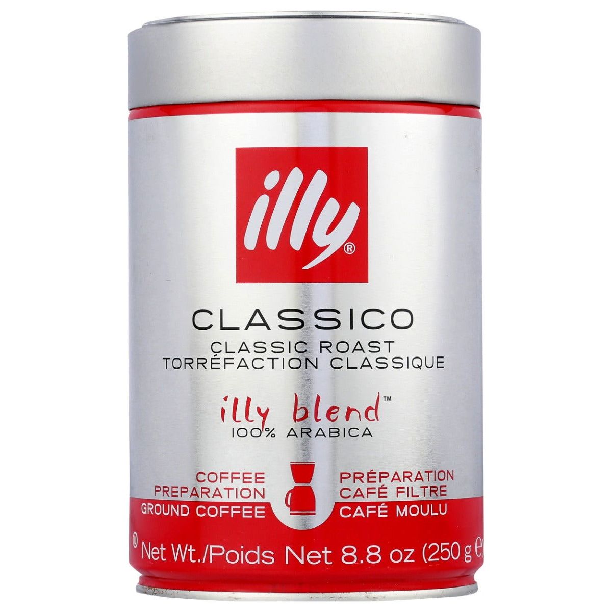 ILLYCAFFE: Coffee Ground Normale Fine, 8.8 oz - Sunshine Co Op. - #tag1# - #tag2# - #tag3# - #tag4#