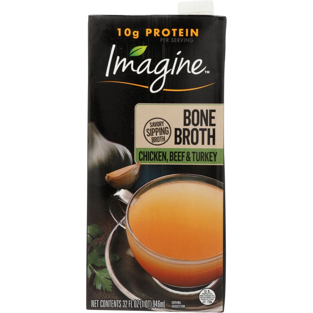 IMAGINE: Chicken Beef And Turkey Bone Broth, 32 fo - #tag1# - #tag2#