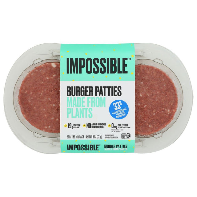 IMPOSSIBLE FOODS: Burger Patties Impossible, 8 oz - #tag1# - #tag2#