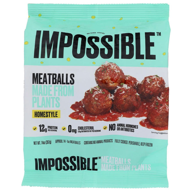 IMPOSSIBLE FOODS: Meatballs Plant Based, 14 oz - #tag1# - #tag2#