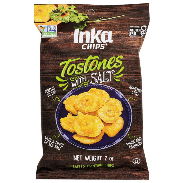 INKA: Tostones With Salt Plantain Chips, 2 oz - #tag1# - #tag2#