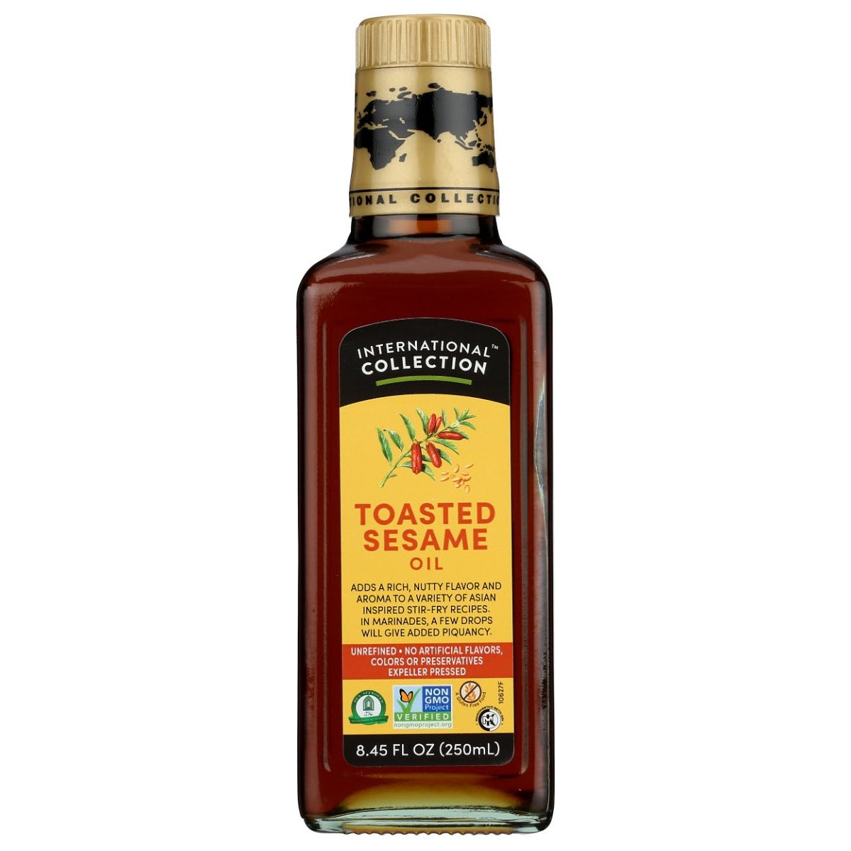 INTERNATIONAL COLLECTION: Toasted Sesame Oil, 8.45 fo - #tag1# - #tag2#