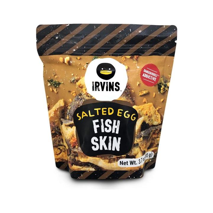 IRVINS: Salted Egg Fish Skin, 3.7 oz - #tag1# - #tag2#