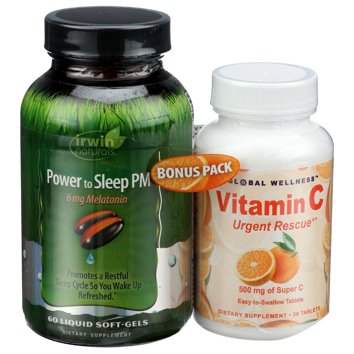 IRWIN NATURALS: Power To Sleep 6mg Plus Vitamin C Bonus Pack, 1 ea - #tag1# - #tag2#