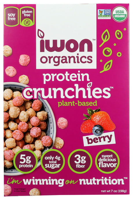 IWON ORGANICS: Crunchies Protein Berry, 7 oz - #tag1# - #tag2#
