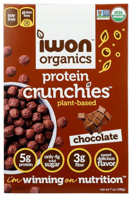 IWON ORGANICS: Crunchies Protein Choco, 7 oz - #tag1# - #tag2#
