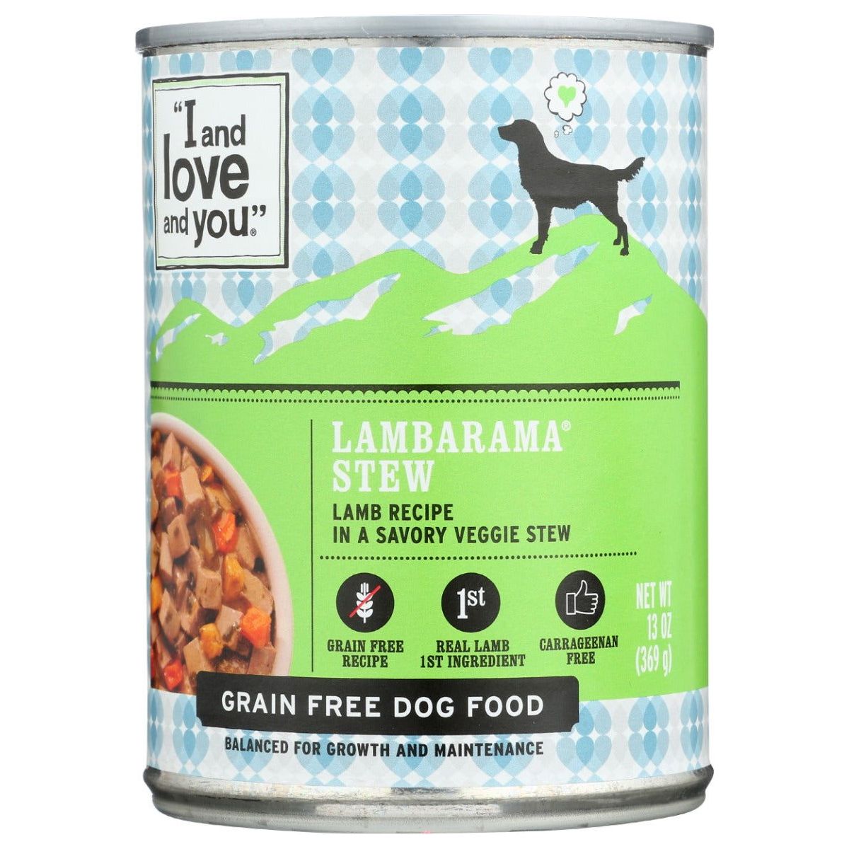 I&LOVE&YOU: Lamb-a-rama Stew Dog Food Can, 13 oz - Sunshine Co Op. - #tag1# - #tag2# - #tag3# - #tag4#