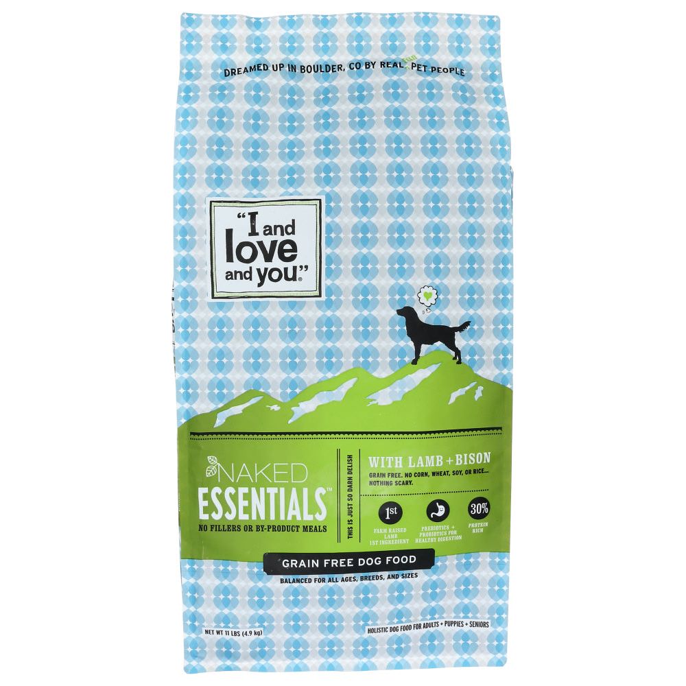 I&LOVE&YOU: Naked Essentials kibble Lamb & Bison Dog Food, 11 lb - #tag1# - #tag2#